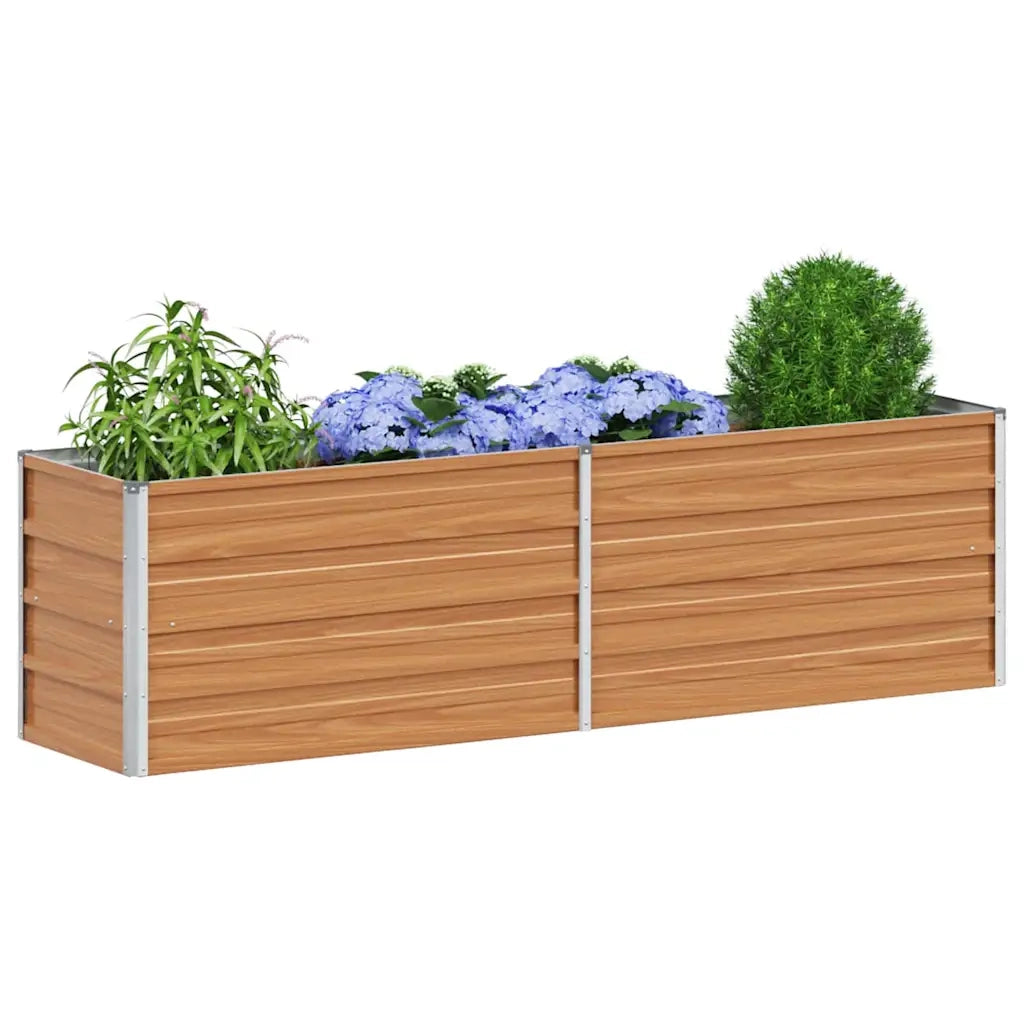 Fioriere | Cassetta per fiori | Letto rialzato da giardino Marrone Chiaro 160 x 40 x 45 cm