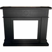 Mpc Cornice Camino Lipari Nero Nero Profondo Cornice Caminetti Lipari Nero Per Inserto Elettrico Caminetto Vulcano o Bruciatore Esistente In Legno Mdf Design Elegante Per Tutti Gli Ambienti