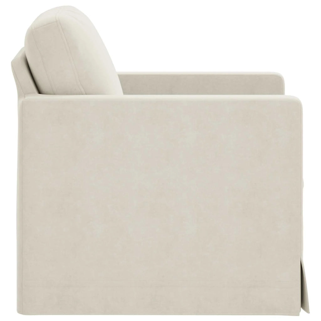 Divano Crema 78 x 78 x 80 cm Velluto 42024411