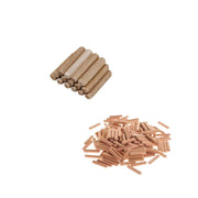 Trade Shop - Set 16 Pz. Tasselli 10mm In Legno Pioli Tenoni Spine Ferramenta Brico Chiodi Mobili -