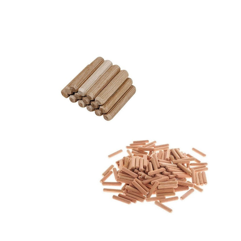 Trade Shop - Set 16 Pz. Tasselli 10mm In Legno Pioli Tenoni Spine Ferramenta Brico Chiodi Mobili -