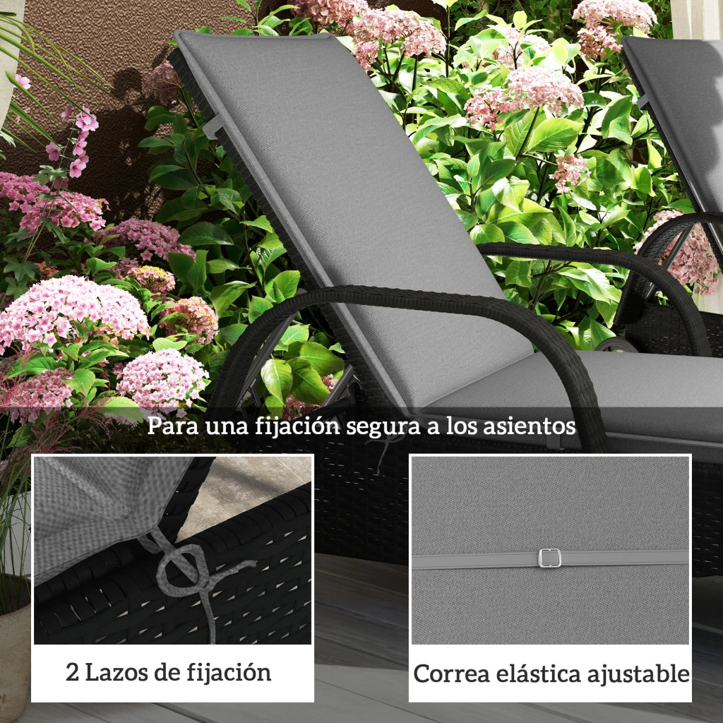 Cuscini per Tumbona ¨C zephmum ¨C 193x58x6 cm Grigio