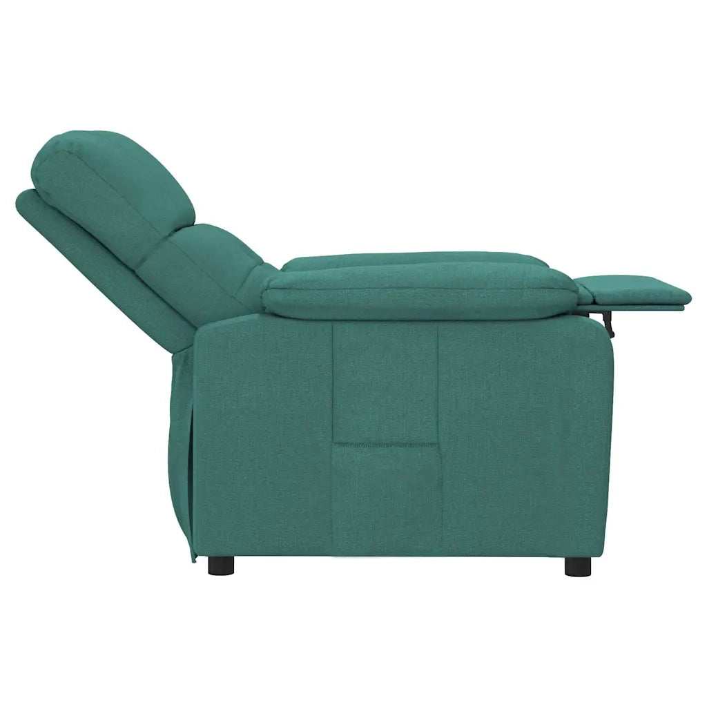 Divano Sedia-Poltrona Reclinabile in Tessuto Verde Scuro 900066