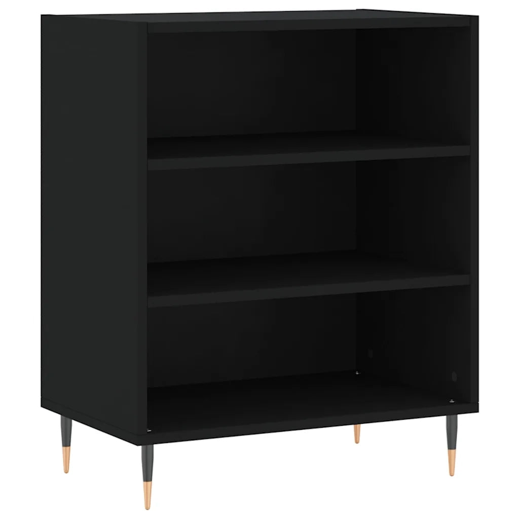 Credenza-Buffet-Armadio da cucina Nera 57x35x70 cm in Legno Multistrato 509348