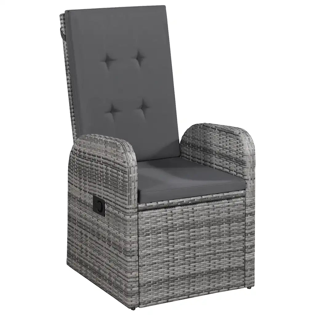 Set da Pranzo da Giardino 7 pz Grigio 3067906