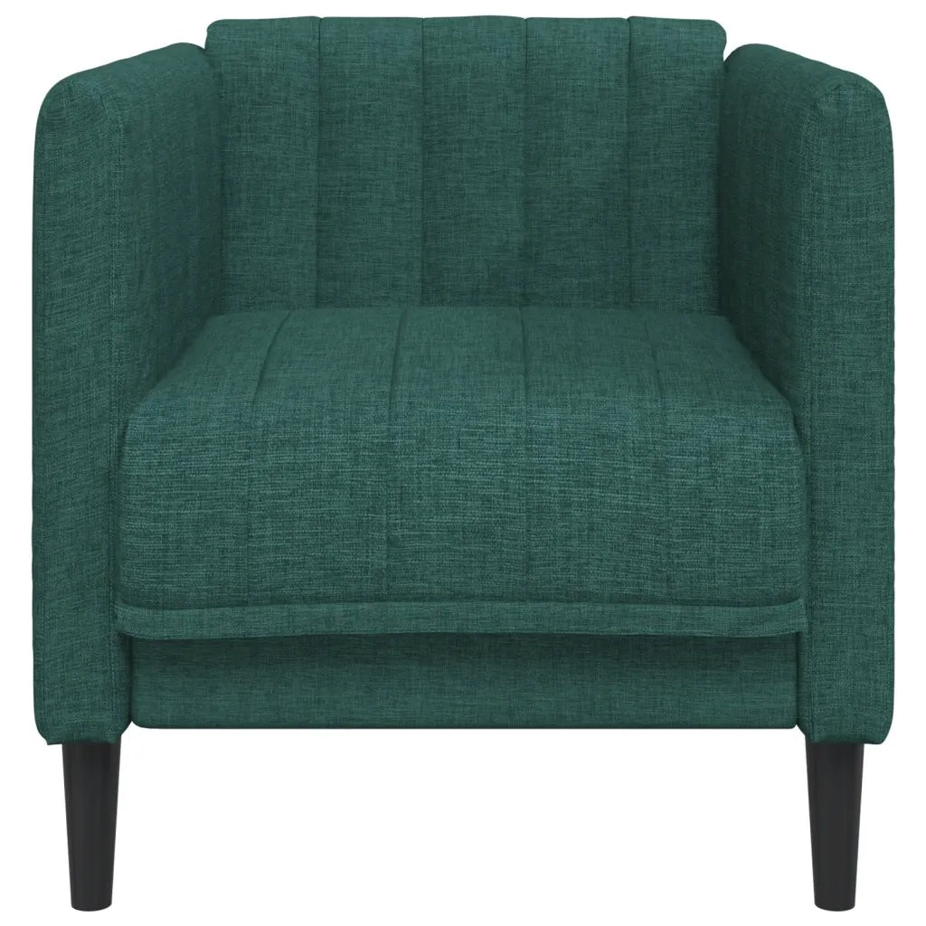 Poltrona Verde Scuro in Tessuto 372599