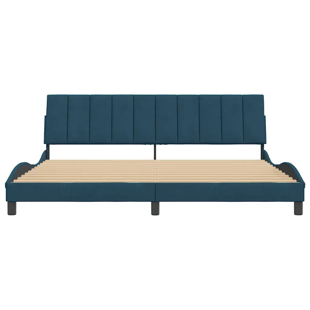 Giroletto senza Materasso Blu 90x190 cm in Velluto 3207897