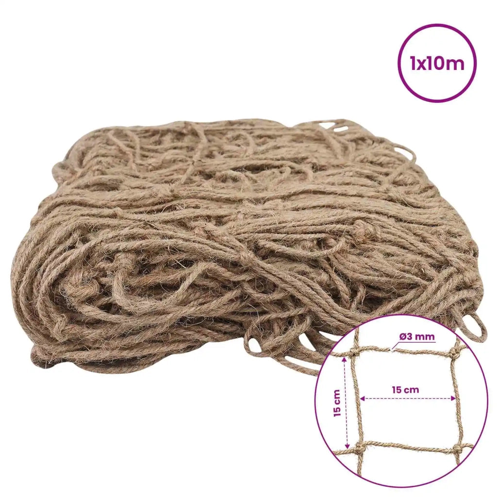 Rete di supporto per piante in juta Naturale 1 x 10 m 42012230