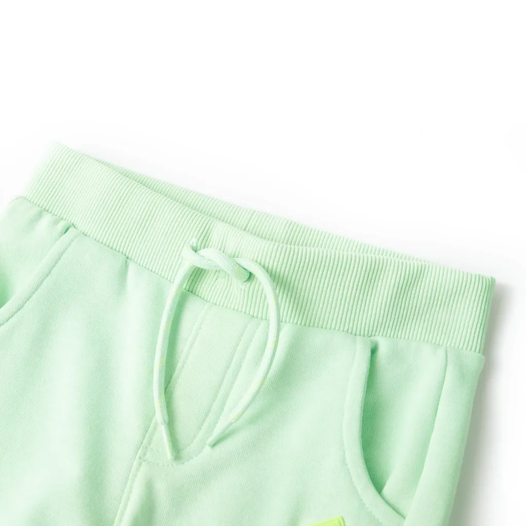 Pantaloni Tuta per Bambini Verde Brillante 116 CFW8650549