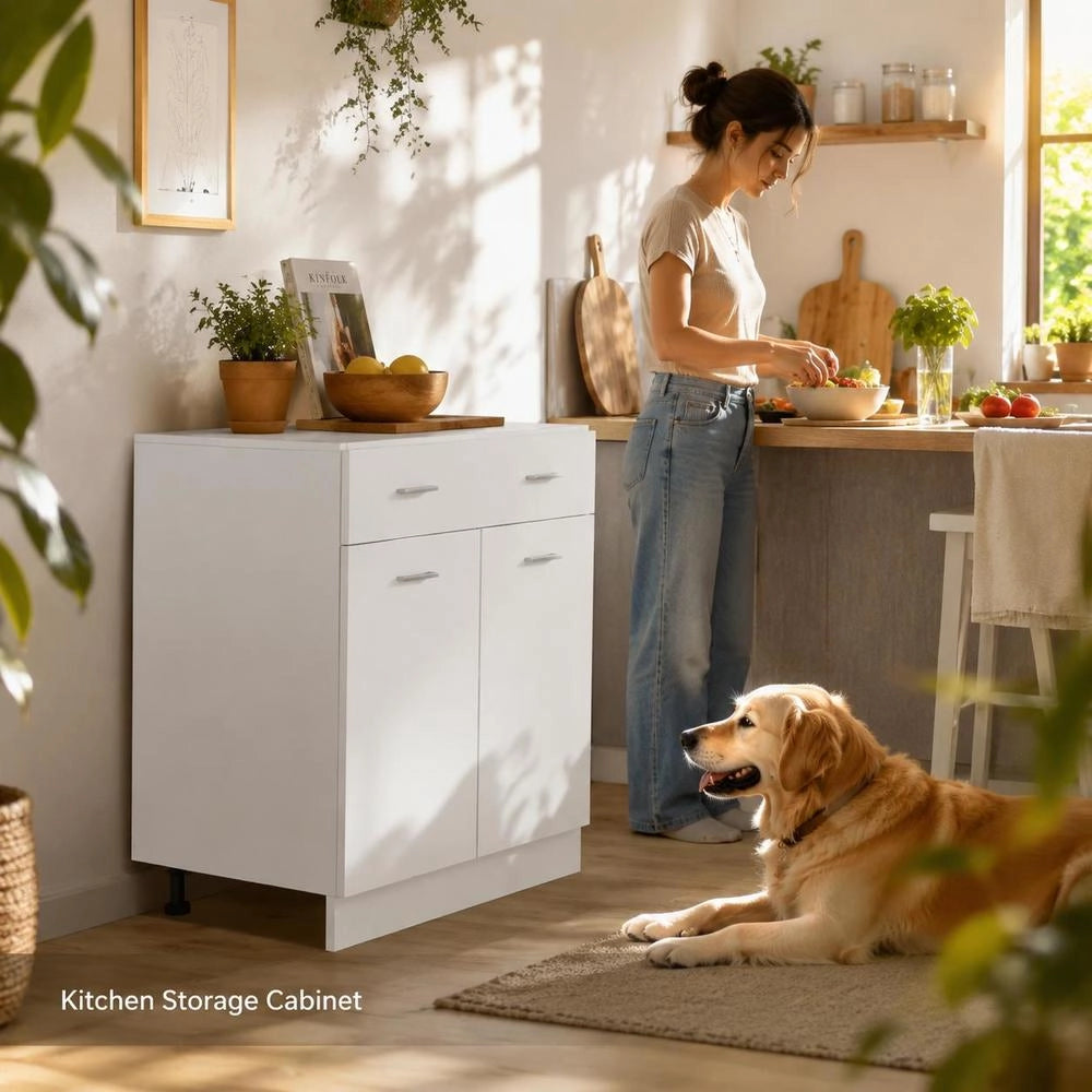 Drawer Unit Lyon White 80x46x81.5 Cm Wood-based Material