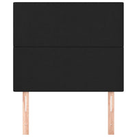 Testiera 2 pz Nero 90x5x78/88 cm in Similpelle