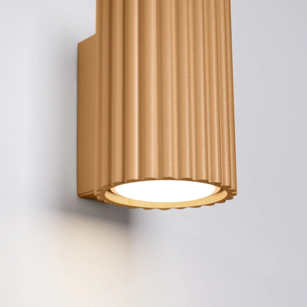 Applique GRAVIO Pure Lume ottone tubo 10cm su/giù GU10