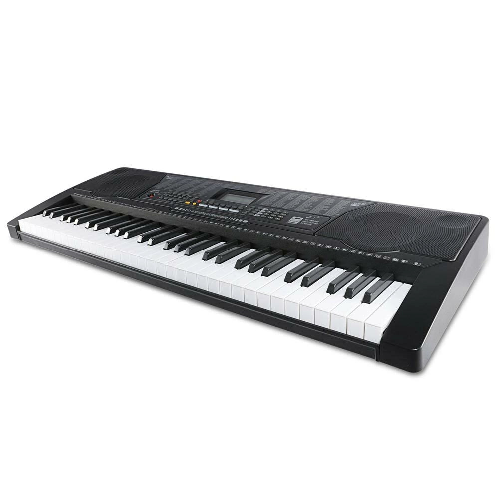 Tastiera Musicale Pianola Elettronica 61 Tasti Luminosi Pianoforte Attacco Aux