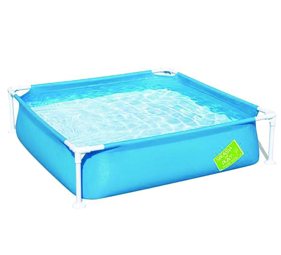 PISCINA FRAME QUADRATA CON TELAIO PORTANTE CM.122X122X30,5H.  +2 ANNI  cm.122x122x30,5  peso Kg.4,2  (art.56217)    BESTWAY