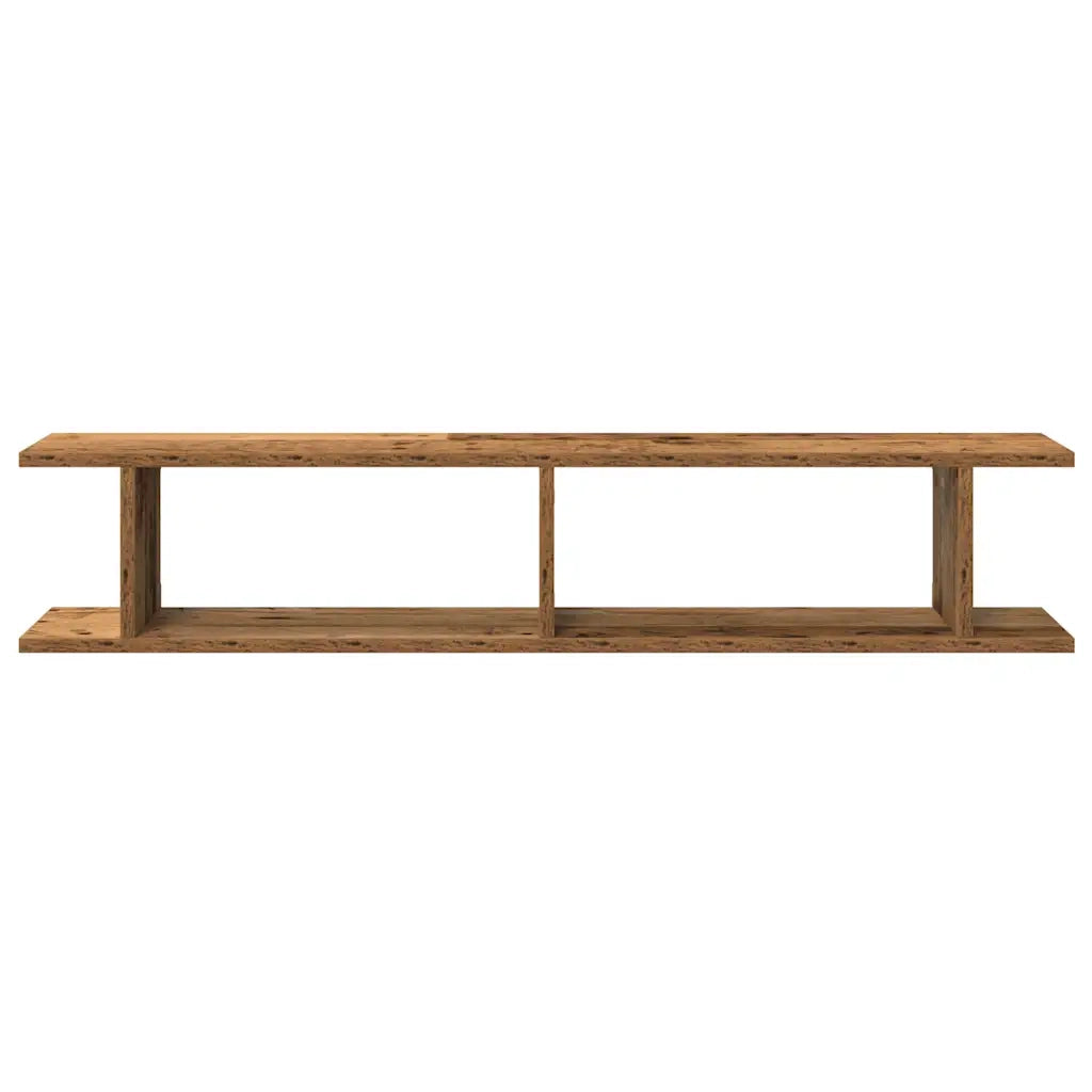 vidaXL Mensole da Parete 2pz Legno Vecchio 105x18x20 cm in Truciolato