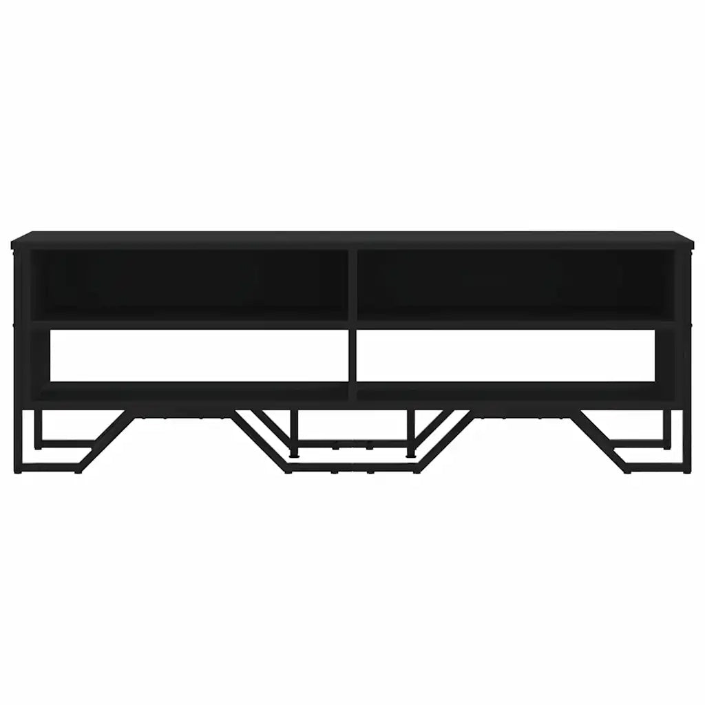 Mobile Porta TV Nero 122x34x41 cm in Legno Multistrato 848569