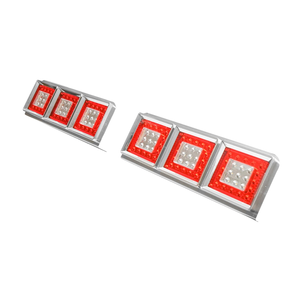 Set di lampade posteriori per camion con LED, senza segnalazione, 598x220 mm, 12/24V, Breckner Germany