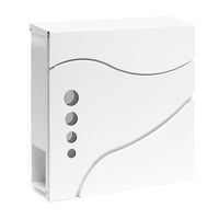 Cassetta postale con vano portagiornale V31 bianco 370 x 105 x 370 mm