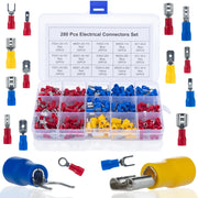 Set di Connettori Elettrici Isolati 280 Pezzi – Varie Dimensioni | Protezione e Isolamento