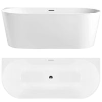 Vasca Bagno A Parete Capri Slim 170cm