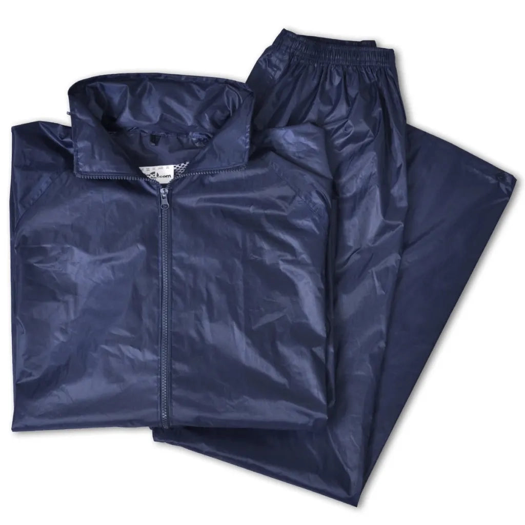 Completo Impermeabile Blu Marino con Cappuccio XXL 2 pz per Uomini CFW5207398