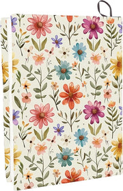 Copertina rigida con fiori - Riciclabile e lavabile - Adatta per libri con copertina rigida - Nylon e poliestere