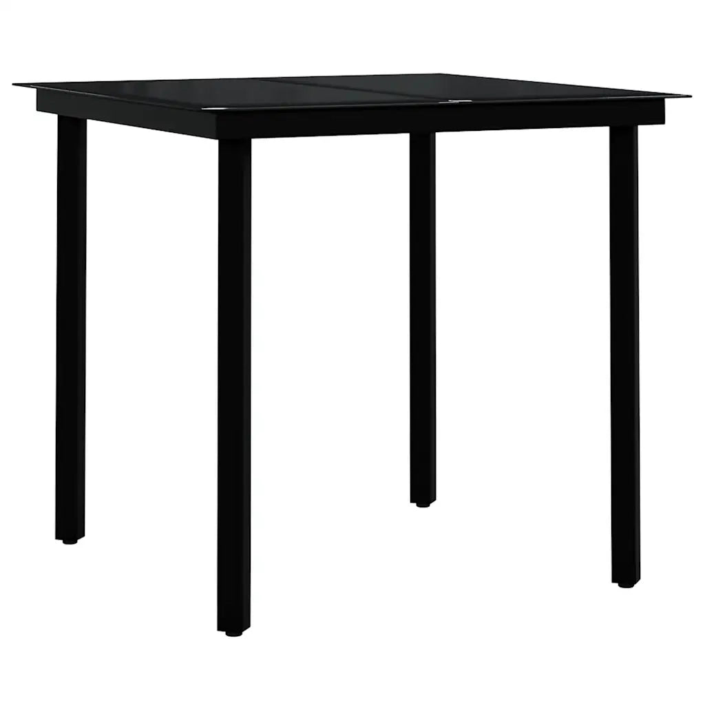 Set Mobili da Pranzo per Giardino 3 pz | Set Salotto da Giardino Nero
