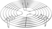 Taartrek metallico rotondo con innesse stoviglio in rame inox 20x4cm