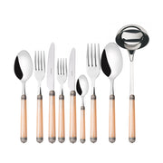 DORICO Ghiera Argento Anticato, Posate Set 75 Pz, Scatola