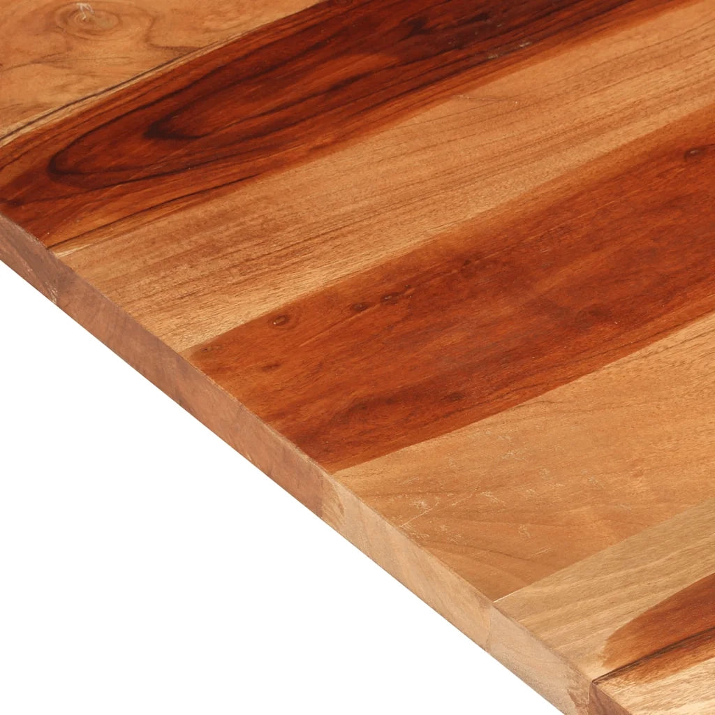 Piano del Tavolo 140x60x(2,5-2,7) cm Legno Massello di Acacia 327515