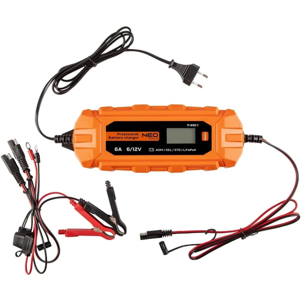 Topex 11-892-1 caricabatterie au t.per batterie 6a 100w 3-150ah a
