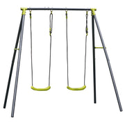 Allegra Duplo - Altalena per bambini in acciaio + PP. Dondolo da giardino 2 posti