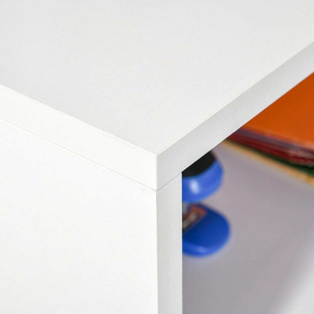 Scrivania con cassetti e scaffale ¨C Minimal ¨C Bianco 90x50x75 cm