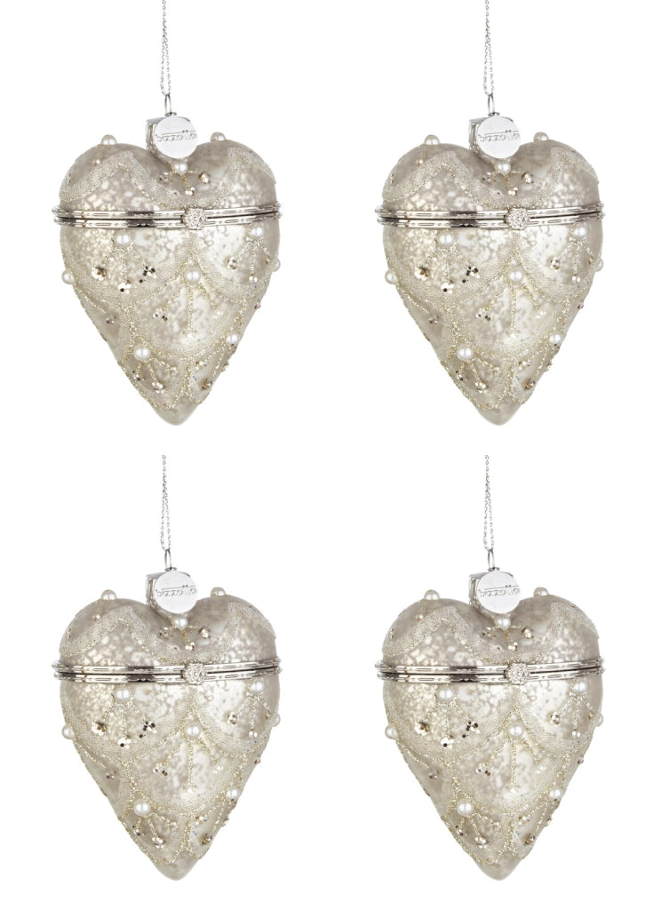 Pendagli a Cuore Albero di Natale Addobbi Decorazioni Natalizie Eleganti