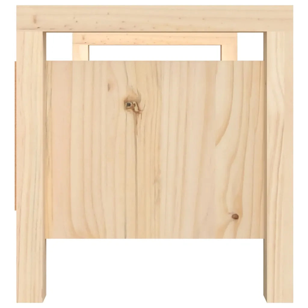 Panca da ingresso-Sgabello-Panca da Corridoio 80x40x43 cm in Legno Massello di Pino
