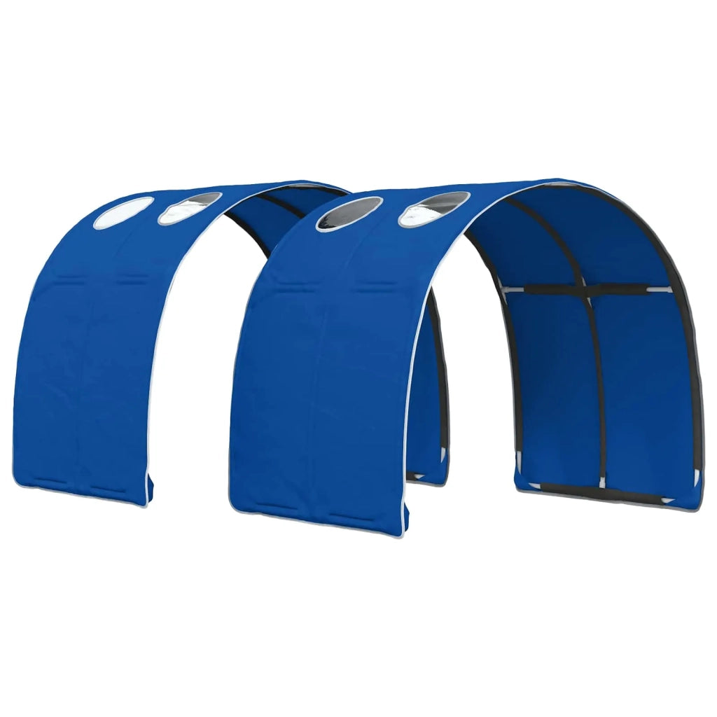 Letto alto per bambini con storage 3 pz Bianco e Blu 3423595