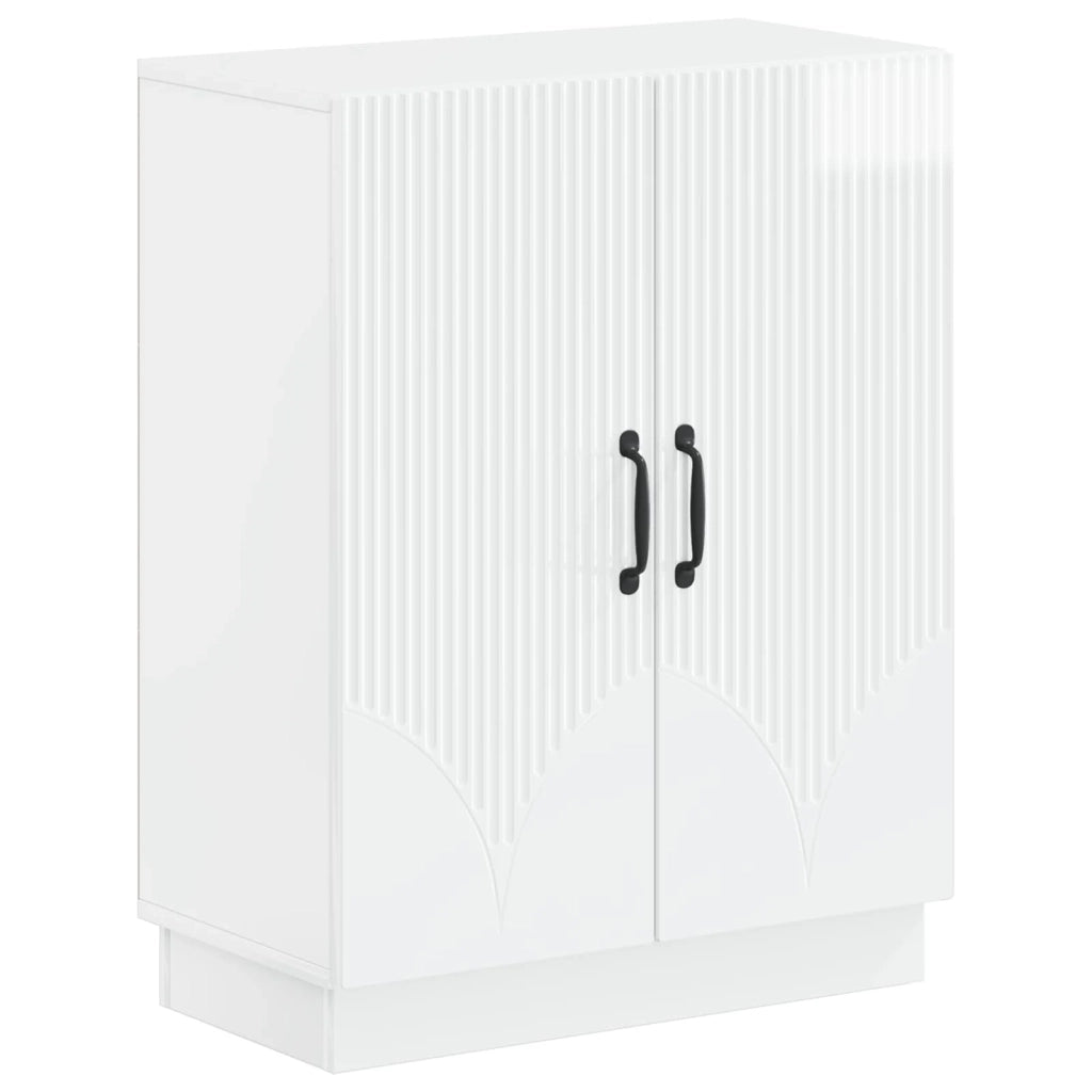 Mobiletto da Bagno HOORN Bianco Lucido 59,5 x 31 x 77 cm 897279