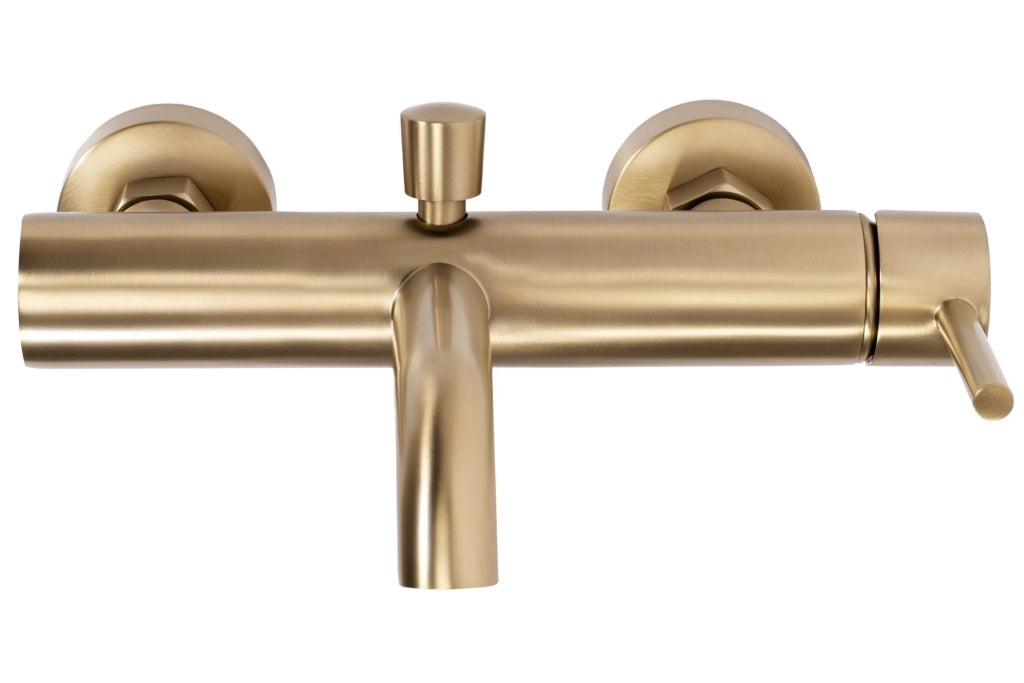 Rubinetto Da Vasca Rea Lungo Brush Gold