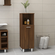 Armadietto Bagno Rovere Marrone 30x30x95cm in Legno Multistrato 815608