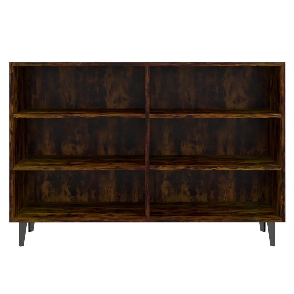 Credenza Rovere Fumo 103,5x35x70 cm in Truciolato
