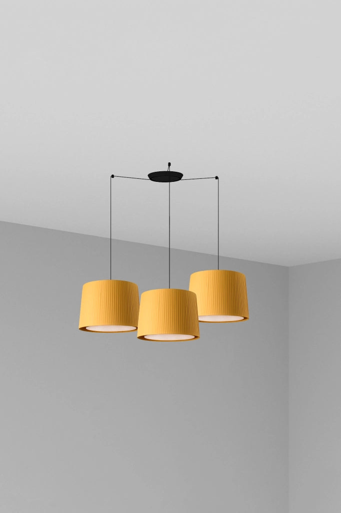 SAMBA 3L Lampada sospensione nera/giallo