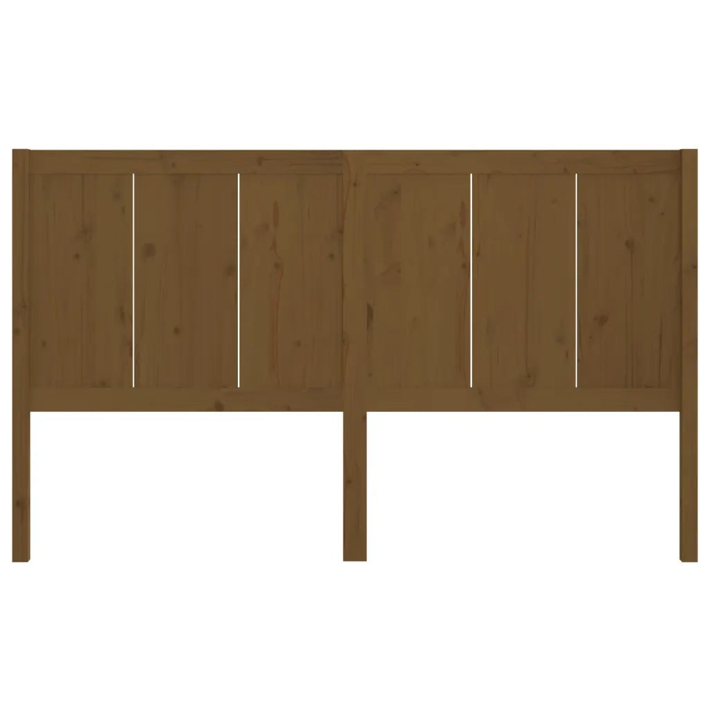 Testiera per Letto Miele 140,5x4x100 cm Legno Massello di Pino