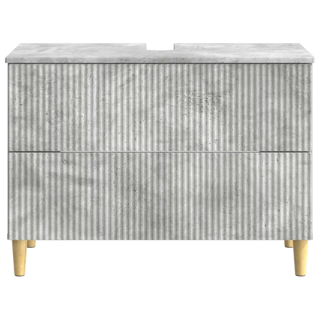 Armadio per Lavabo da Bagno ARNHEM Grigio Cemento 896578
