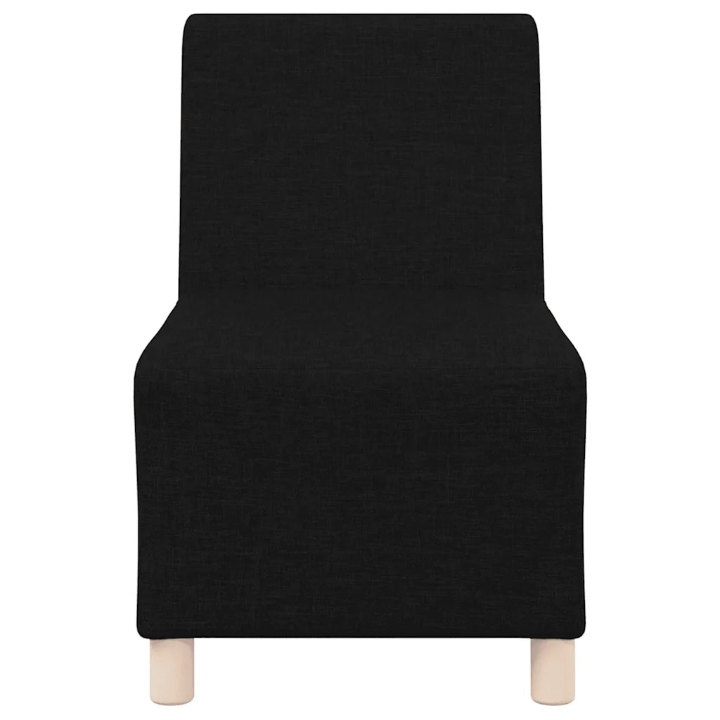 Divano | Divano da soggiorno | Sofa componibile senza braccioli nero 55 cm in tessuto