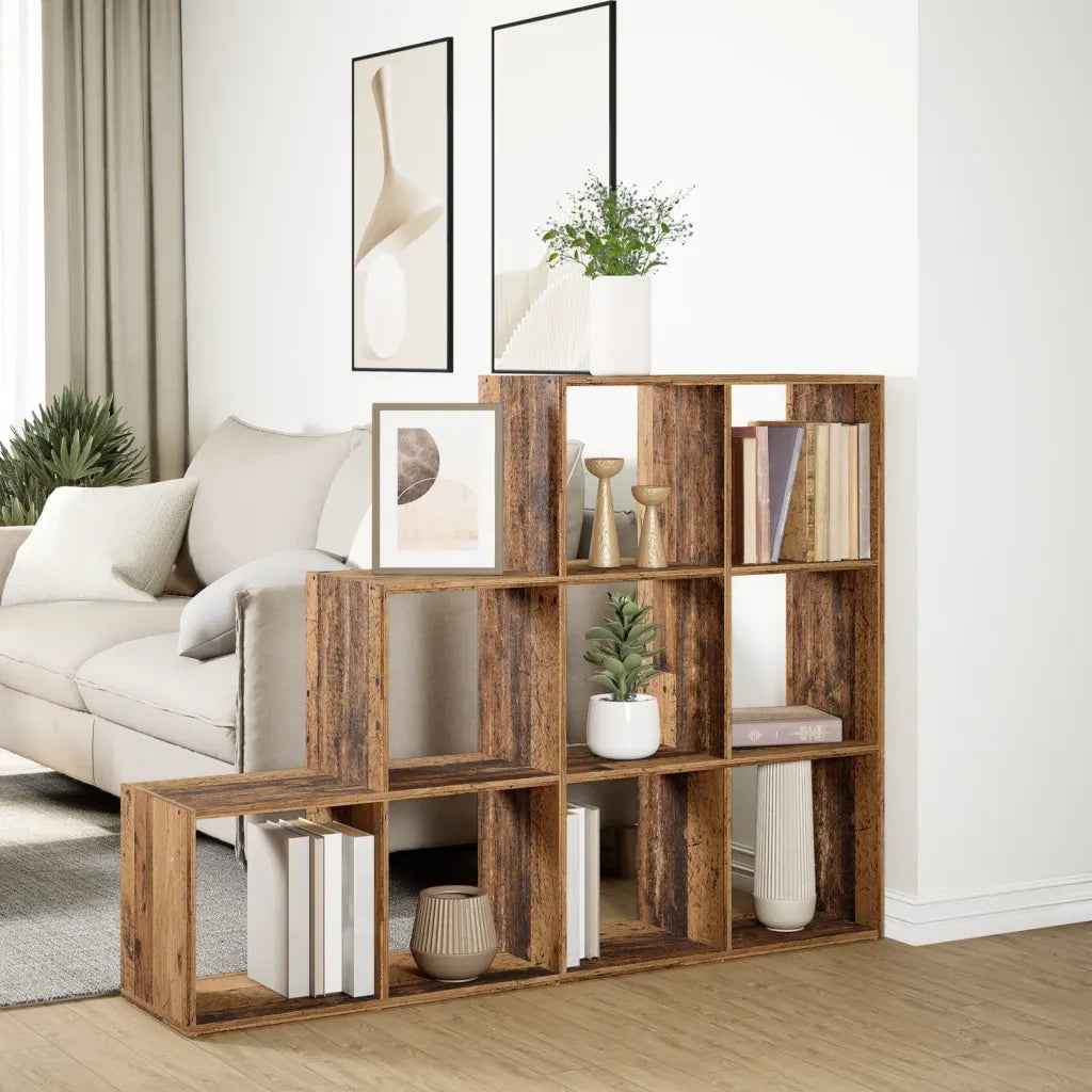 Libreria a 3 Ripiani Legno Vecchio 137,5x29x103,5 cm Truciolato 857983