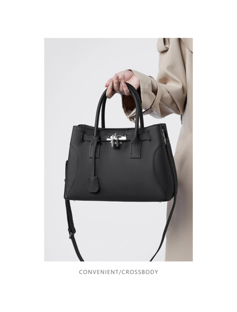 Borsa a tracolla da donna intrecciata, colore nero.