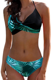 Costumi da bagno per donna - a due pezzi - una spalla - estivo - per spiaggia/piscina - di alta qualità - poliestere/elastano