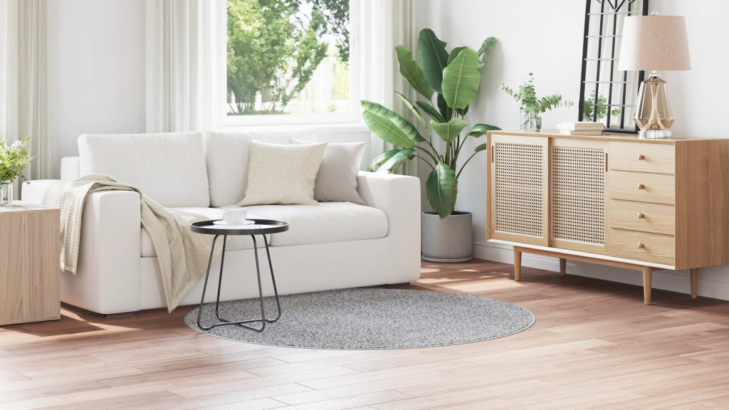 Tappeto Shaggy con fondo in lattice Grigio Ã¸160 cm