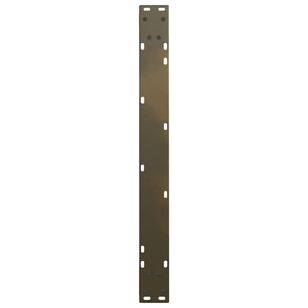 Gambe per tavolo da pranzo a forma di V 2 pz in acciaio naturale 80x(72-73,3) cm