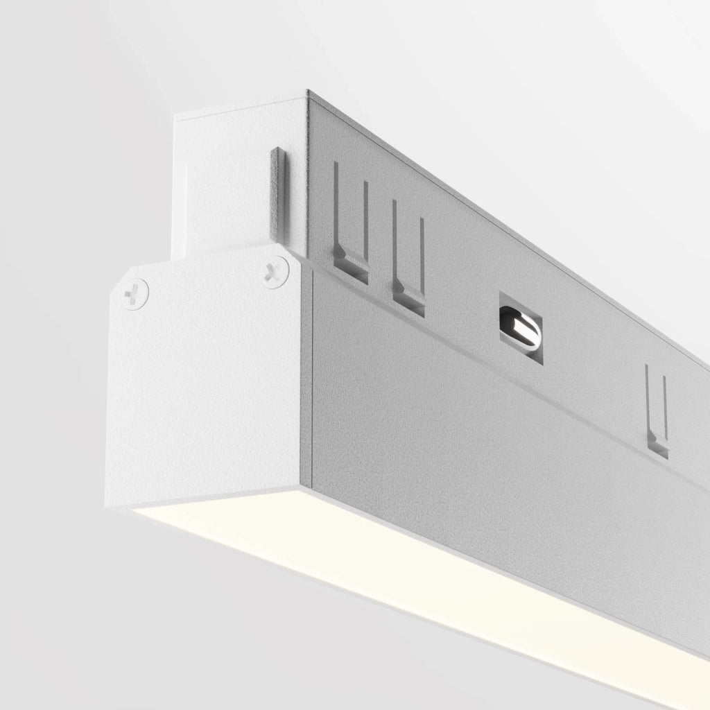 Maytoni Lampada da binario moderna Exility Basis 1 luce LED integrato bianco alluminio